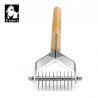 Brosse chien poils morts bambou