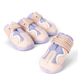 4 Chaussures Extérieures pour chien Truelove en Maille Respirante et Cuir - TLS3962